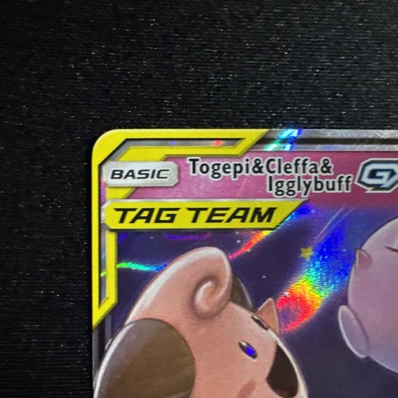 Togepi & Cleffa & Igglybuff GX 143/236 Ultra Rare Holo Card Sm-Cosmic Eclipse - Picture 6 of 11